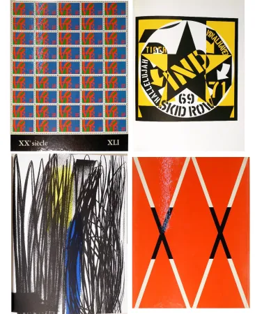 Libro Ilustrado Indiana - XXe SIÈCLE (nouvelle série). n° 41 (XLI). US Art II. Panorama 73**. XXXIIIe année. Décembre 1973 (H. Hartung, R. Indiana)