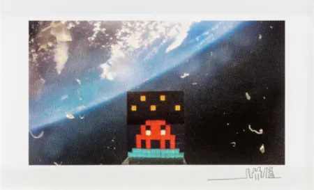 Serigrafía Invader - 3D Art For Space