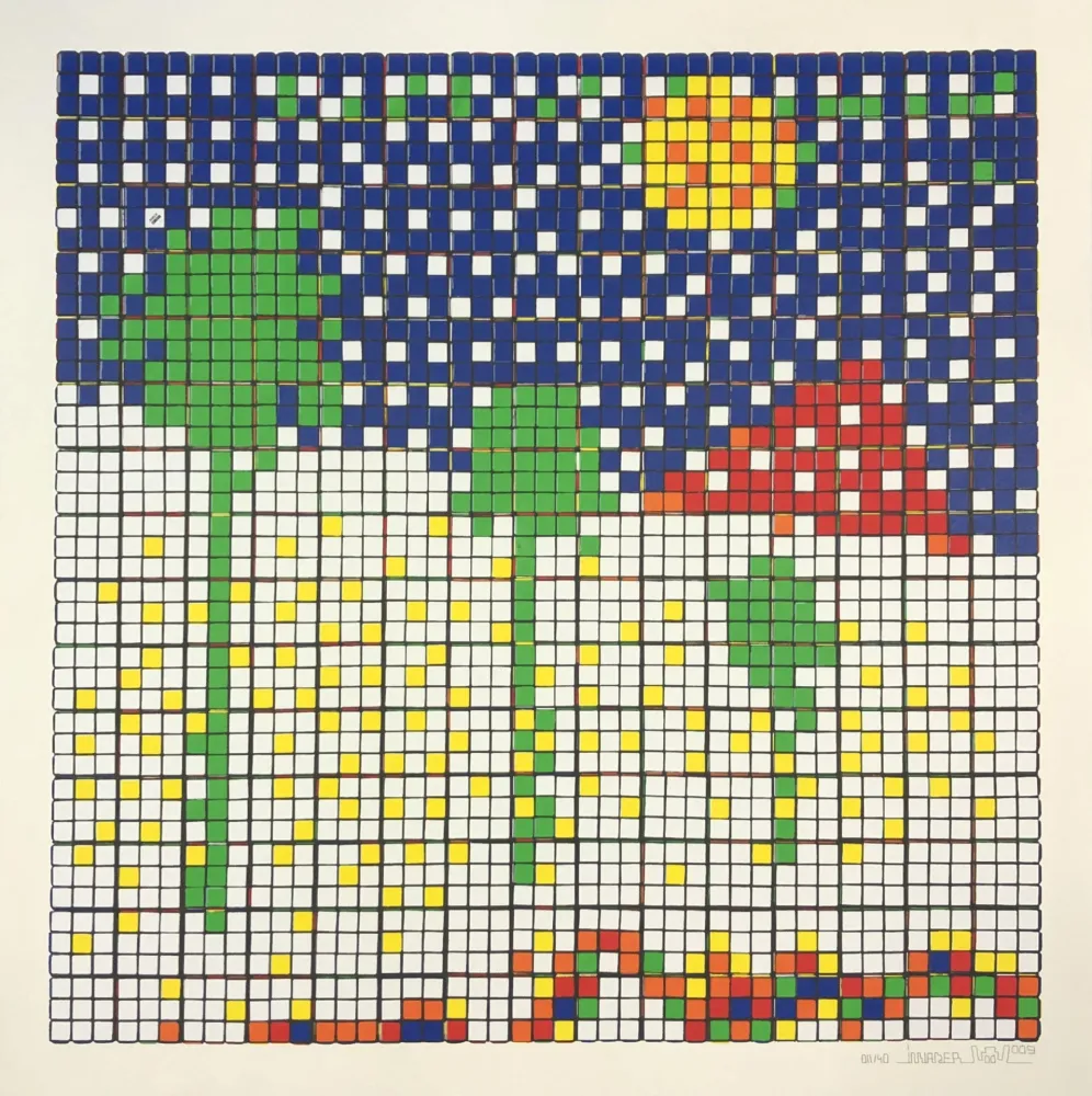 Serigrafía Invader - Boys Don’t Cry