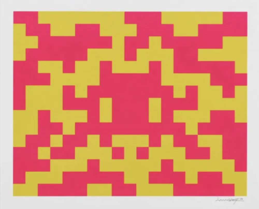 Serigrafía Invader - Camo M-2C-M1