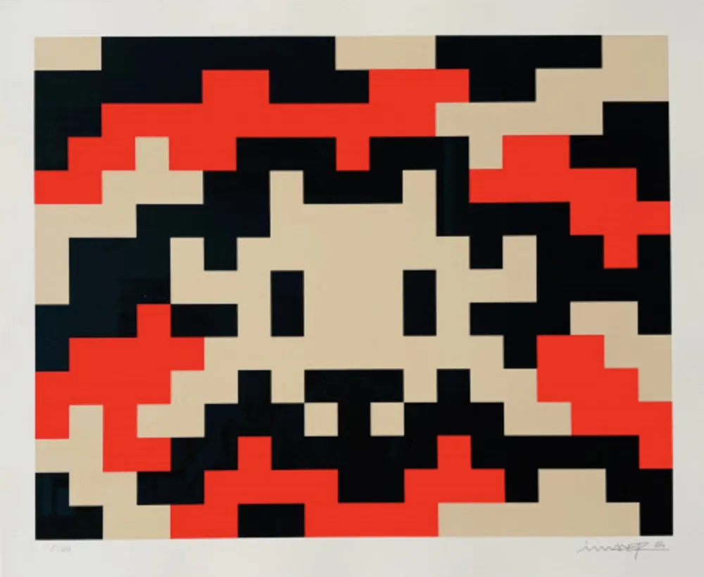 Serigrafía Invader - CAMO M-3C-M2