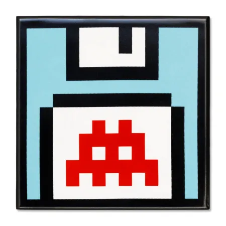 Cerámica Invader - Ceramic Tile: Floppy Disk