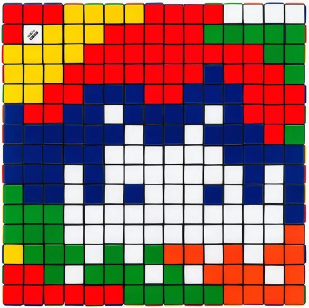 Múltiple Invader - Rubik Camouflage NVDR1-2