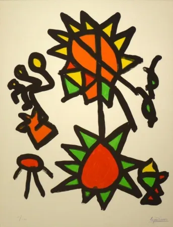 Litografía Ionesco - Des Ronds et de Carrés