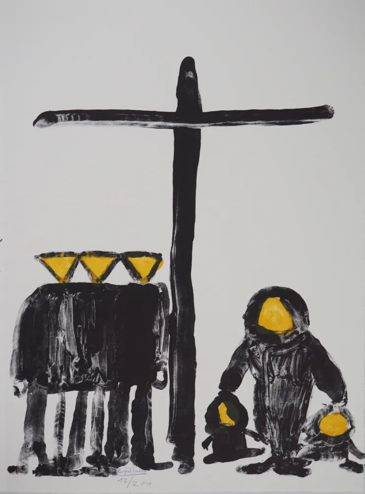 Litografía Ionesco - La Croix