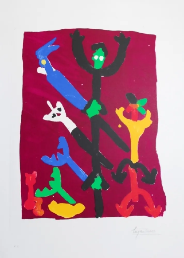 Litografía Ionesco - LE PEUPLE DES ARBRES