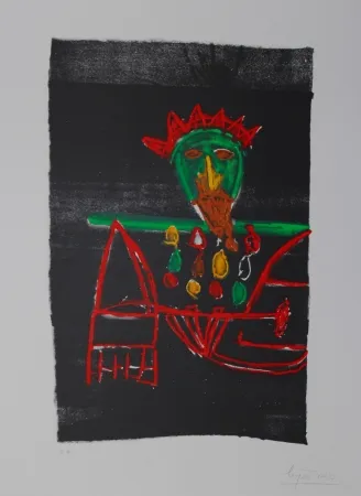 Litografía Ionesco - Le zar