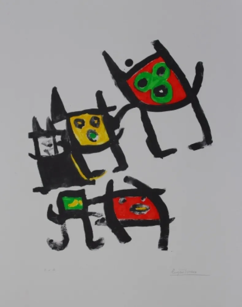 Litografía Ionesco - L'enfance de lart