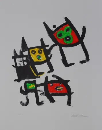 Litografía Ionesco - L'enfance de lart