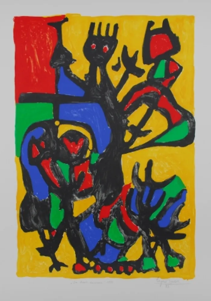 Litografía Ionesco - Les hauts danseurs