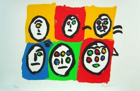 Litografía Ionesco - Les multi voeux