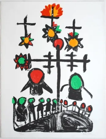 Litografía Ionesco - Untitled