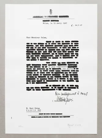 Litografía Isgro - Cancellature