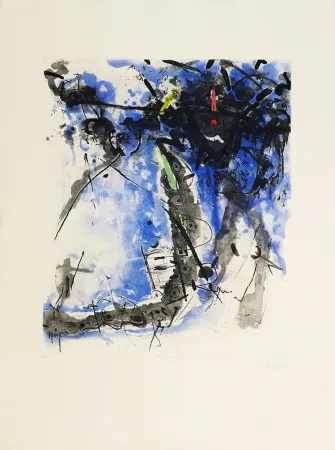 Aguatinta Islam - Blue Fountain