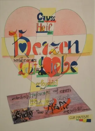 Litografía Itten - Spruch von O.Z.Hamish