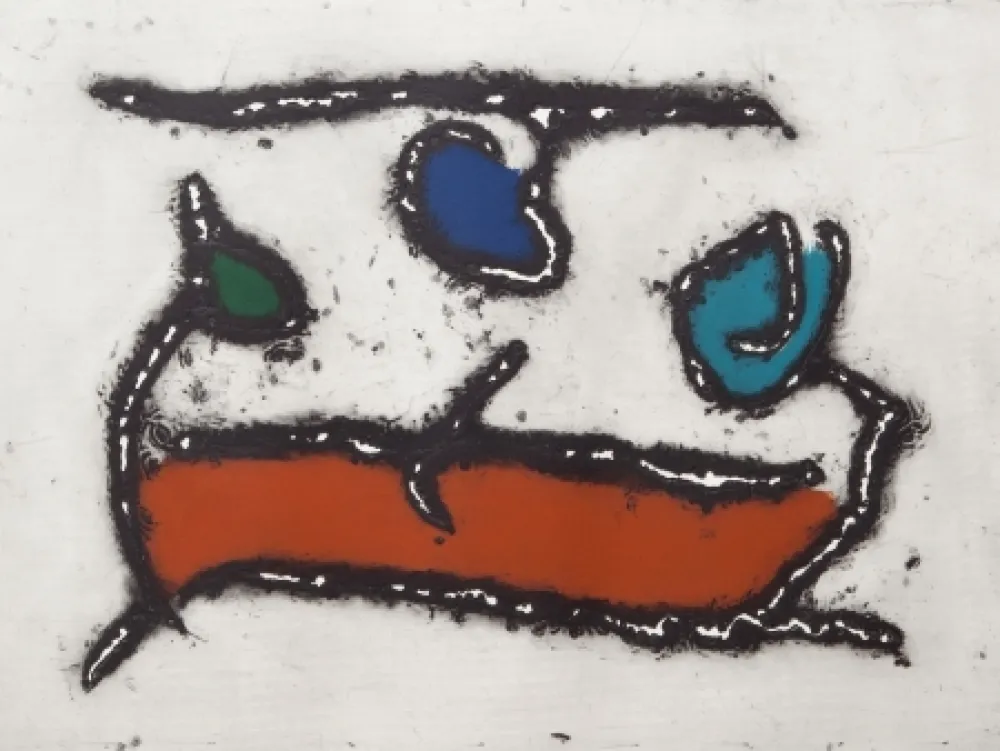 Aguatinta Jacobsen - La Seine - Le Barque