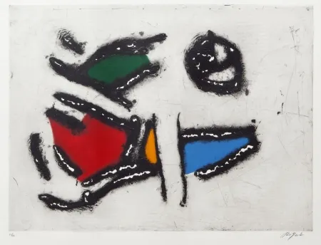 Aguatinta Jacobsen - La Seine - Les poissons