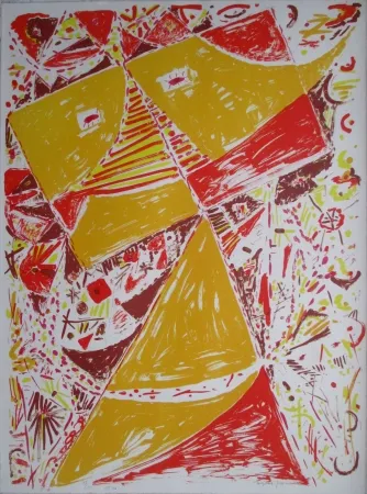 Litografía Jacobsen - Yellow Mask