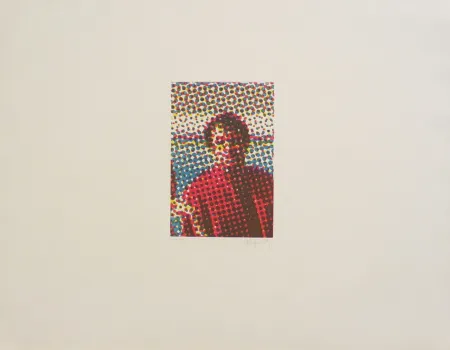 Aguafuerte Y Aguatinta Jacquet - Portrait de Mario Schifano