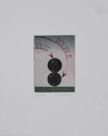 Aguafuerte Y Aguatinta Janak - Double Fault