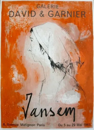Cartel Jansem - Affiche exposition galerie David & Garnier