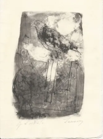 Litografía Jansem - Pigeons