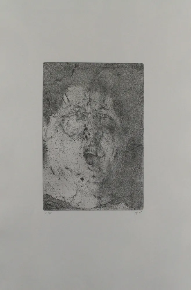 Grabado Janssen - Selbst, dramatisch