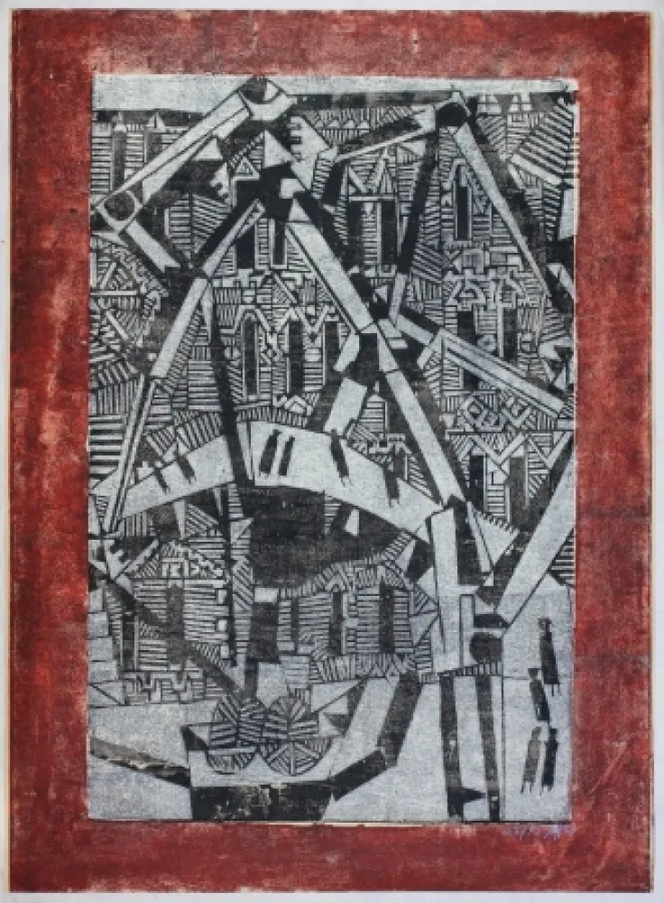 Grabado En Madera Janssen - Speicherstadt (Hamburg Warehouse District)