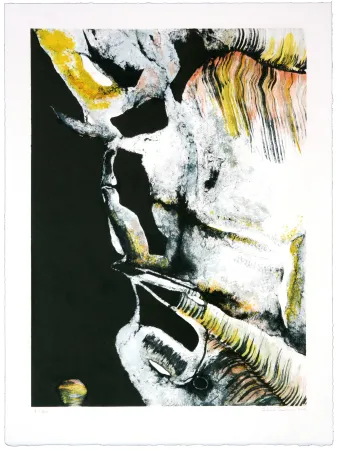 Litografía Jarrosson - Naissance de fossiles