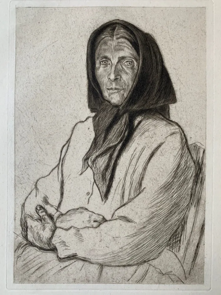 Grabado Jeanniot - Paysanne