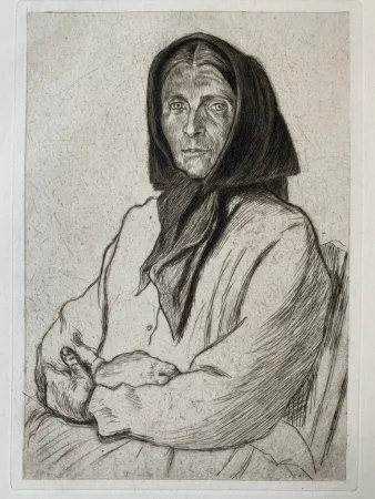 Grabado Jeanniot - Paysanne