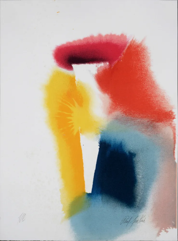 Litografía Jenkins - Abstract Composition, c. 1980 - Hand-signed! 