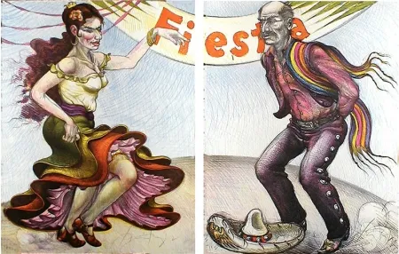 Múltiple Jimenez - Fiesta (diptych)