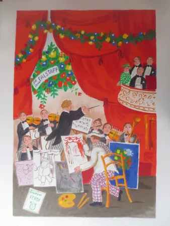 Litografía Jirlow - FALSTAFF