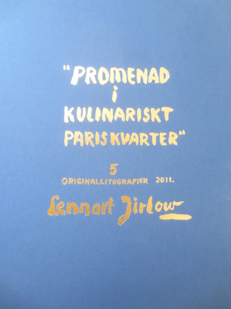 Litografía Jirlow - Promenade culinaire a PARIS