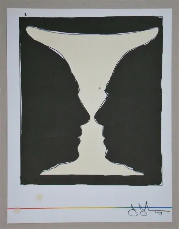 Litografía Johns - Cup two Picasso