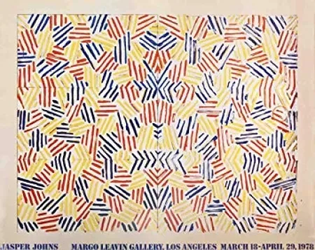 Litografía Johns - Exposition Margo Learin Gallery, Los Angeles , 1978