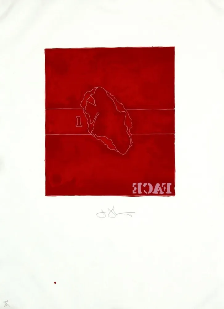 Litografía Johns - Face