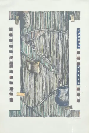 Litografía Johns - Ventriloquist