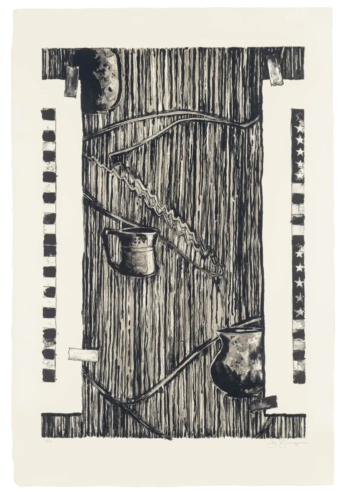 Litografía Johns - Ventriloquist