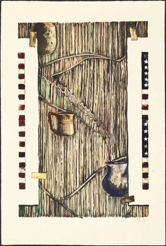 Litografía Johns - Ventriloquist (color)