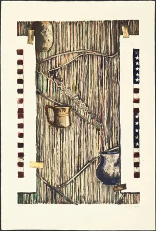 Litografía Johns - Ventriloquist (color)