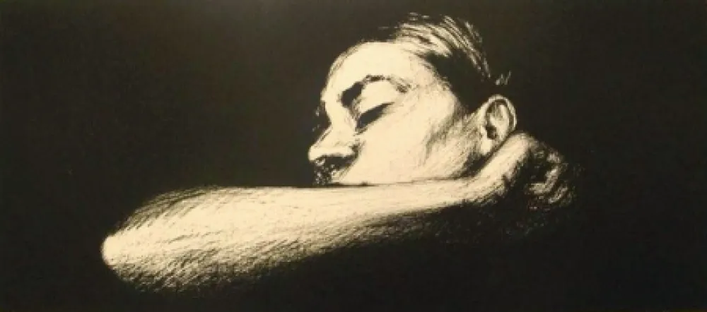 Litografía Joliet - Sommeil noir