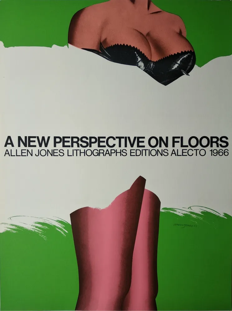 Serigrafía Jones -   „A new Perspective on Floors. Allen Jones Lithographs editions alecto 1966“.