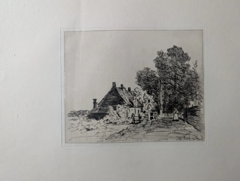 Aguafuerte Jongkind - La nourrice / The Nurse