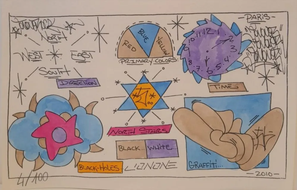 Serigrafía Jonone - Coffret avec une sérigraphie et le catalogue 