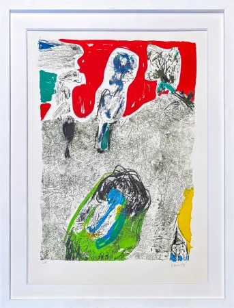 Litografía Jorn - Asger Jorn (1914–1973) – La Vallée des charme – 8-colour lithography – 1969