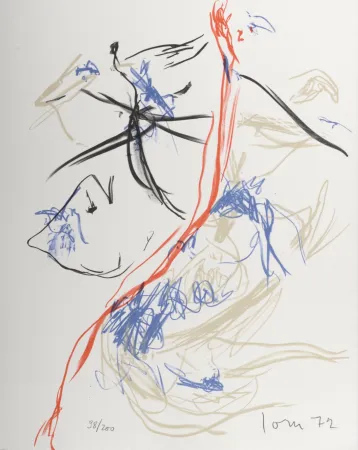 Litografía Jorn - Composition, 1972 - Hand-signed
