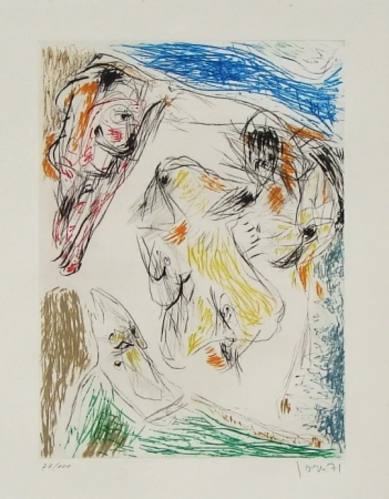 Aguafuerte Y Aguatinta Jorn - Euclide coincé