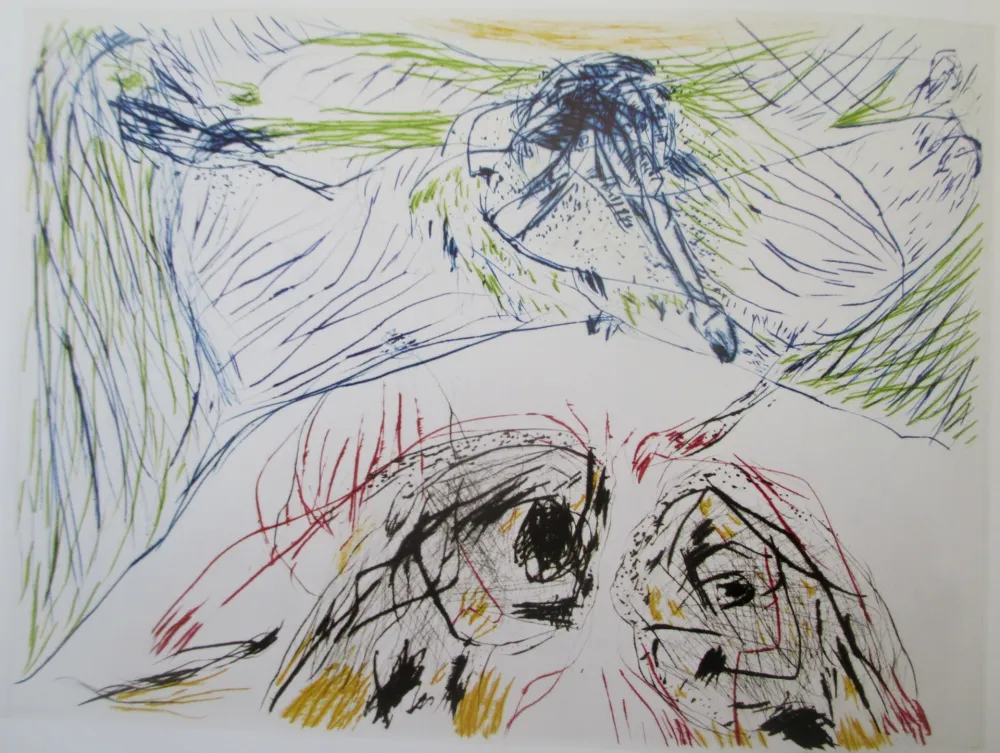 Grabado Jorn - Hibou Sortilege